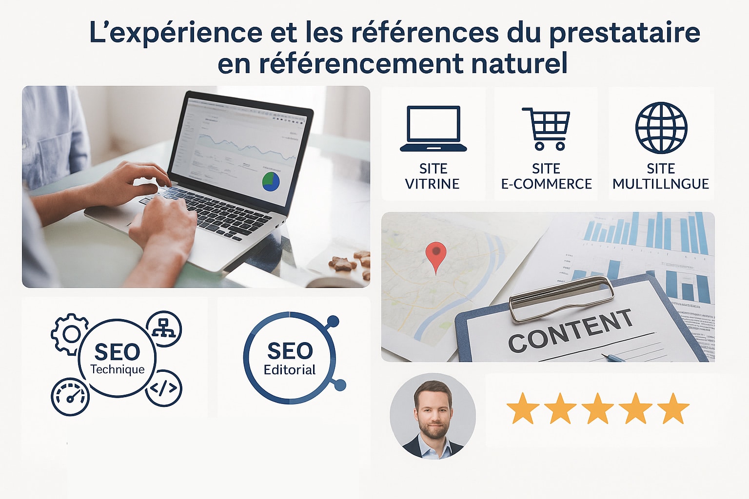 experience et references du prestataire SEO