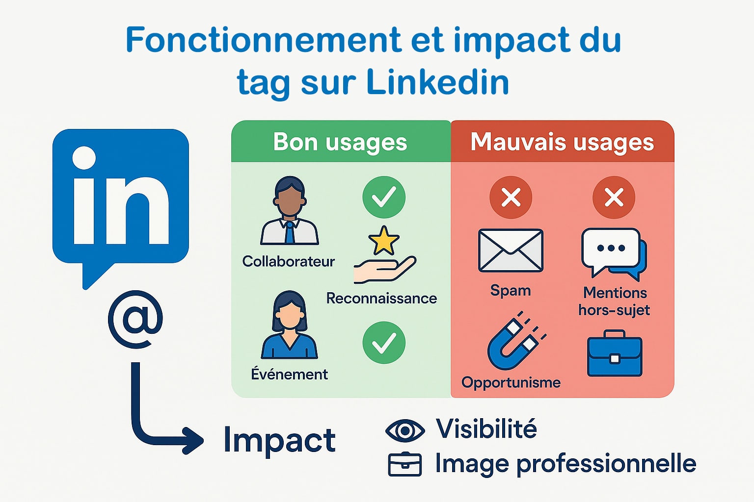 fonctionnement et impact tag linkedin