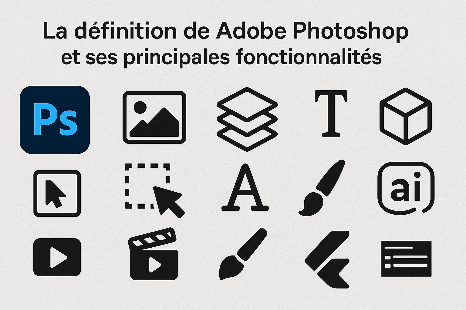 fonctions principales photoshop