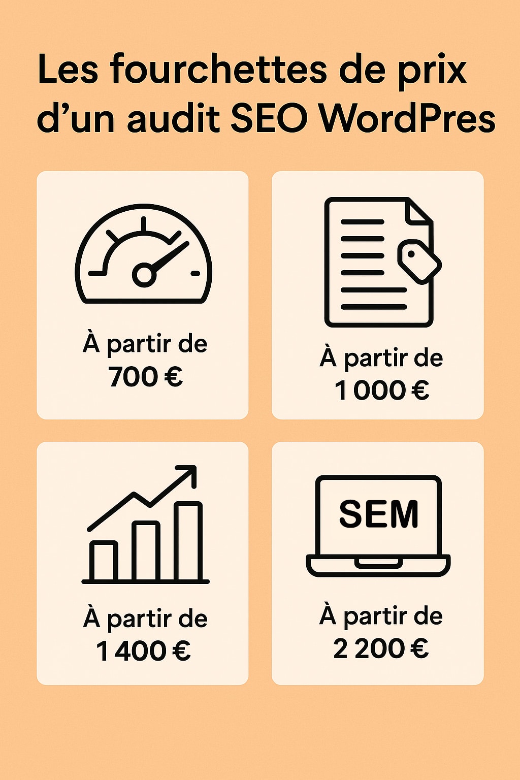 fourchette de prix audit seo wordpress