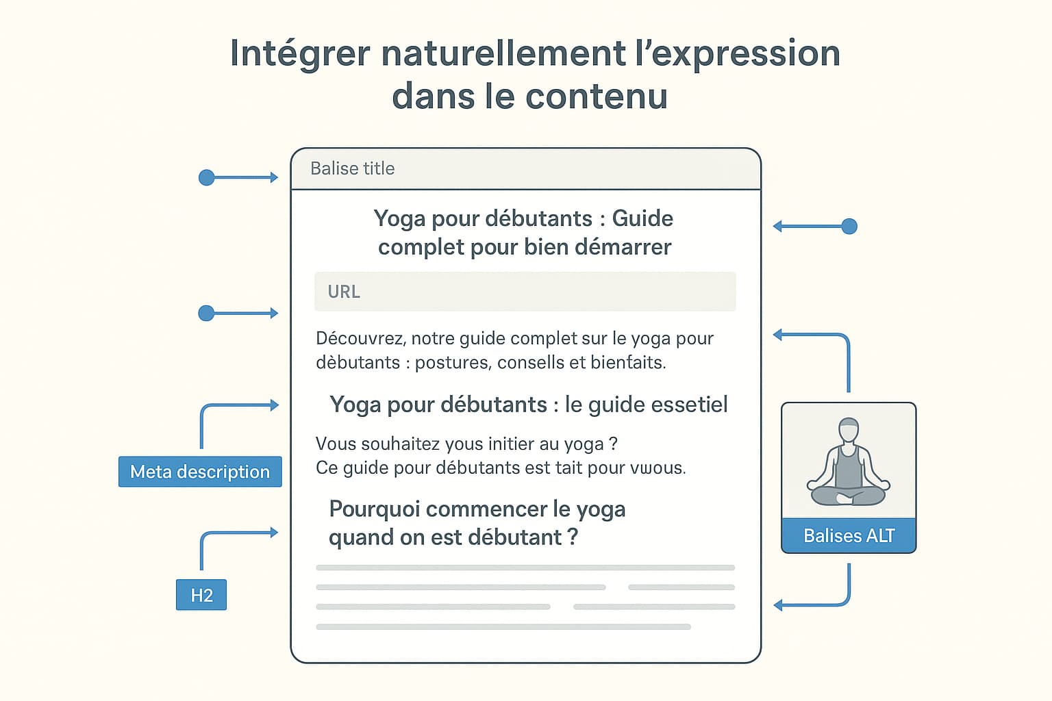 integrer expression cle principale contenu