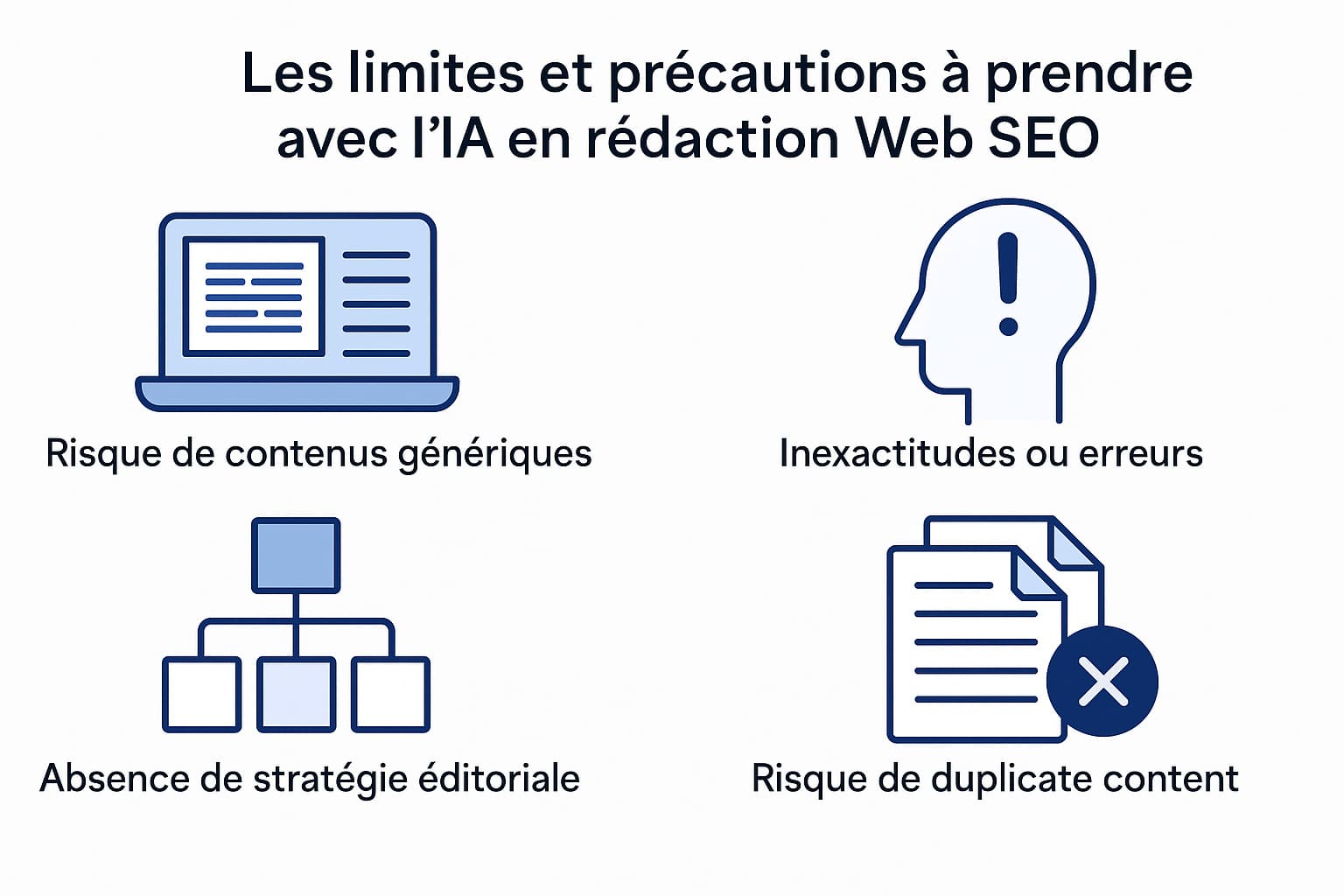 limites et precautions a prendre avec l'IA