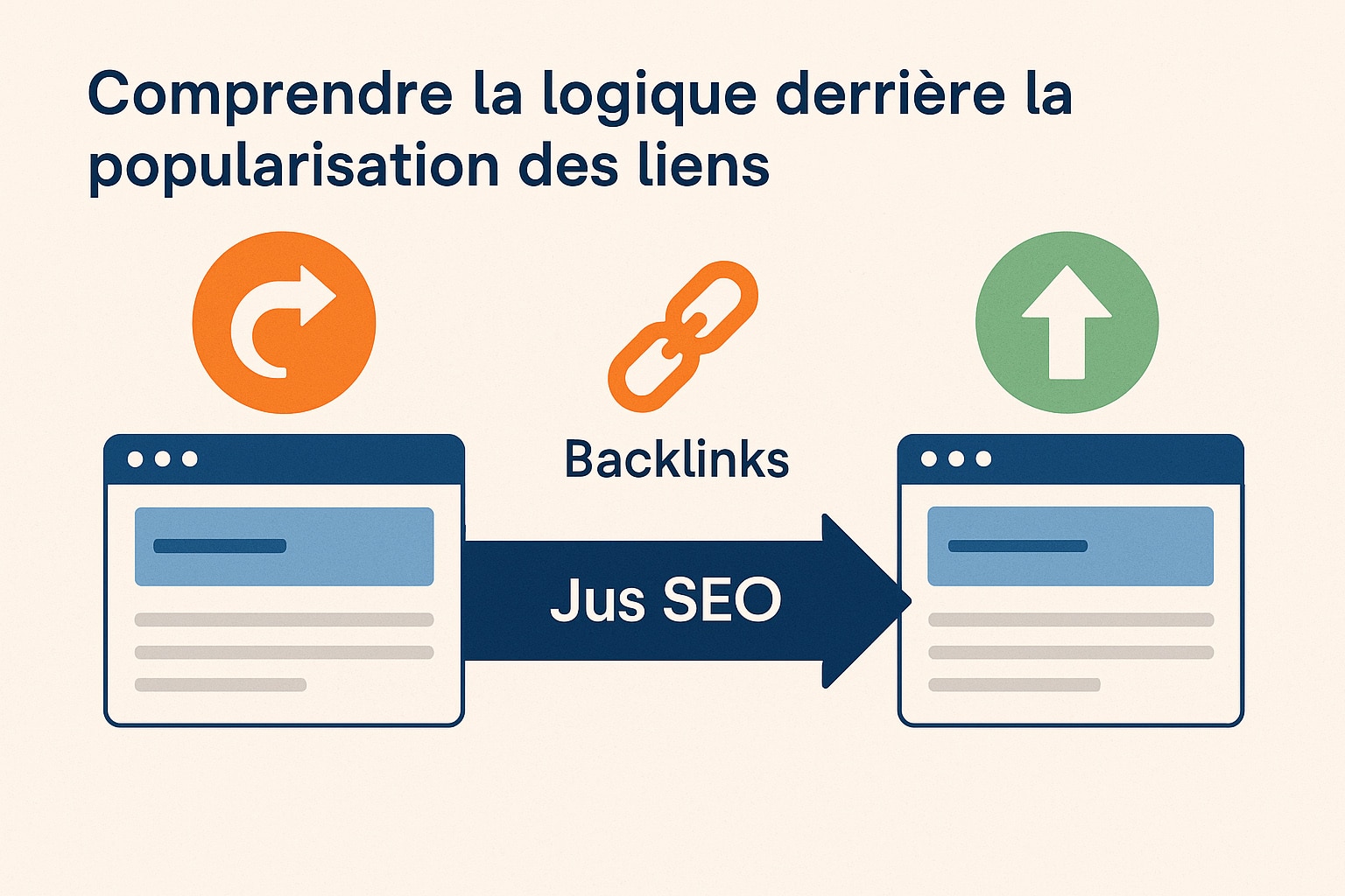 logique de popularisation de liens en SEO