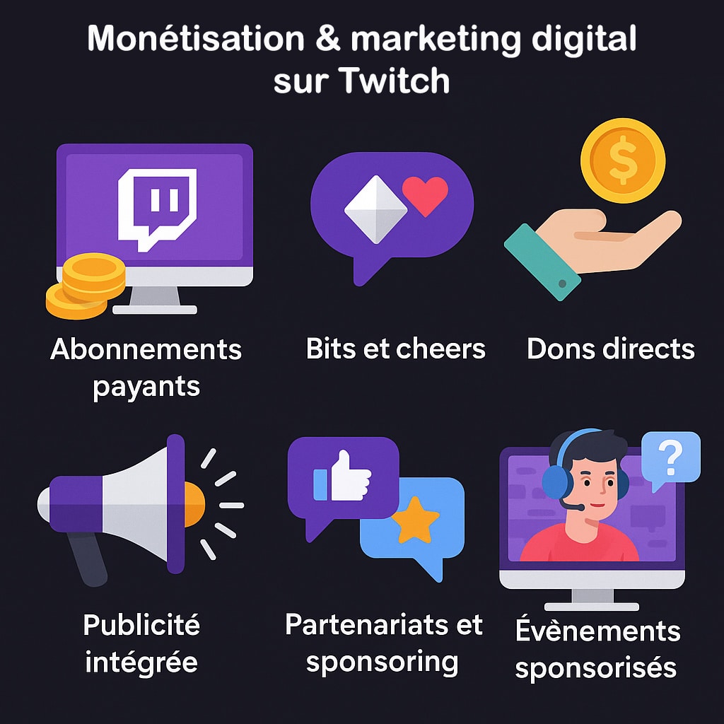 monetisation et marketing digital sur twitch