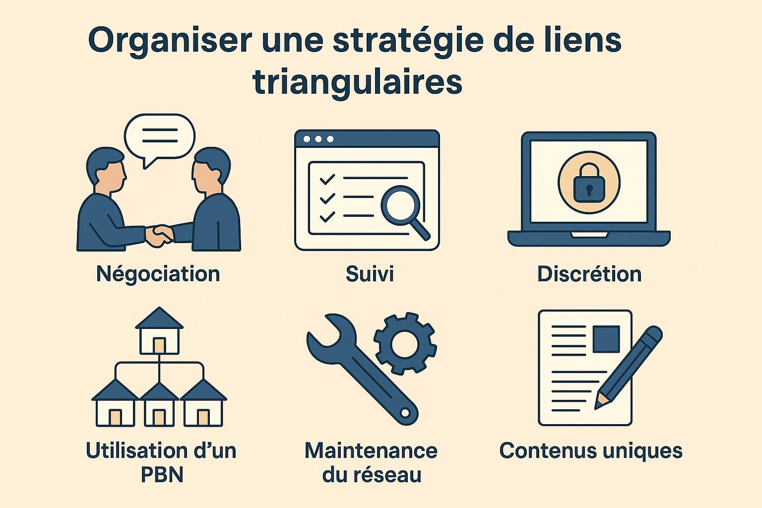 organiser une strategie de liens triangulaires