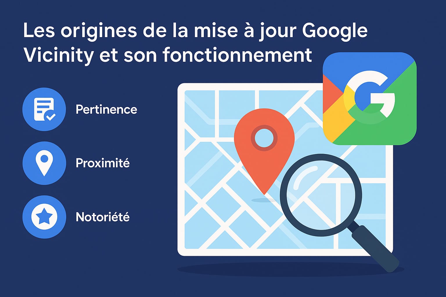 origines mise à jour google vicinity