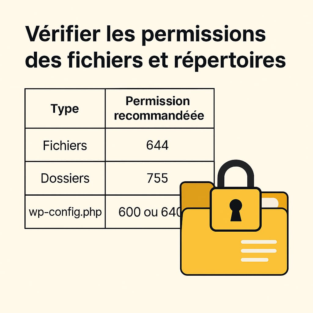 permissions fichiers et repertoires