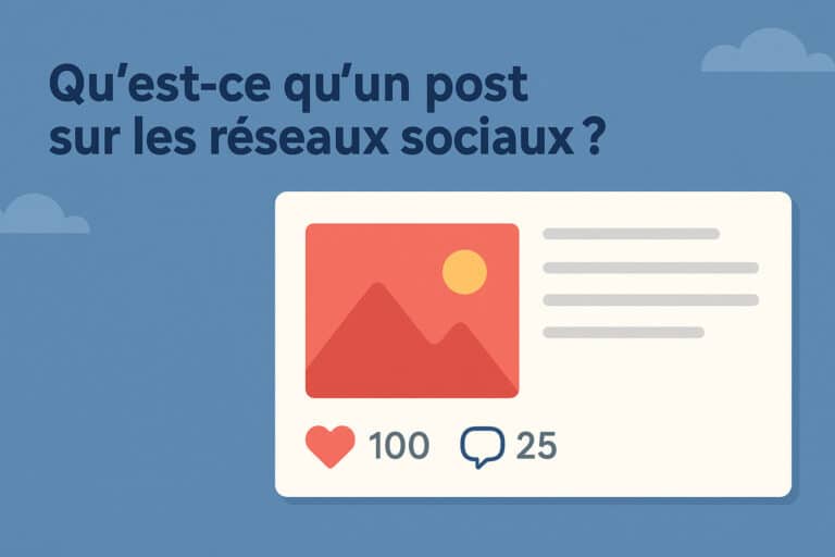 post sur les reseaux sociaux definition