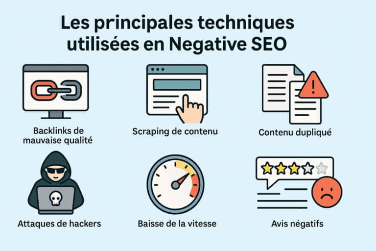 principales techniques utilisées en negative SEO