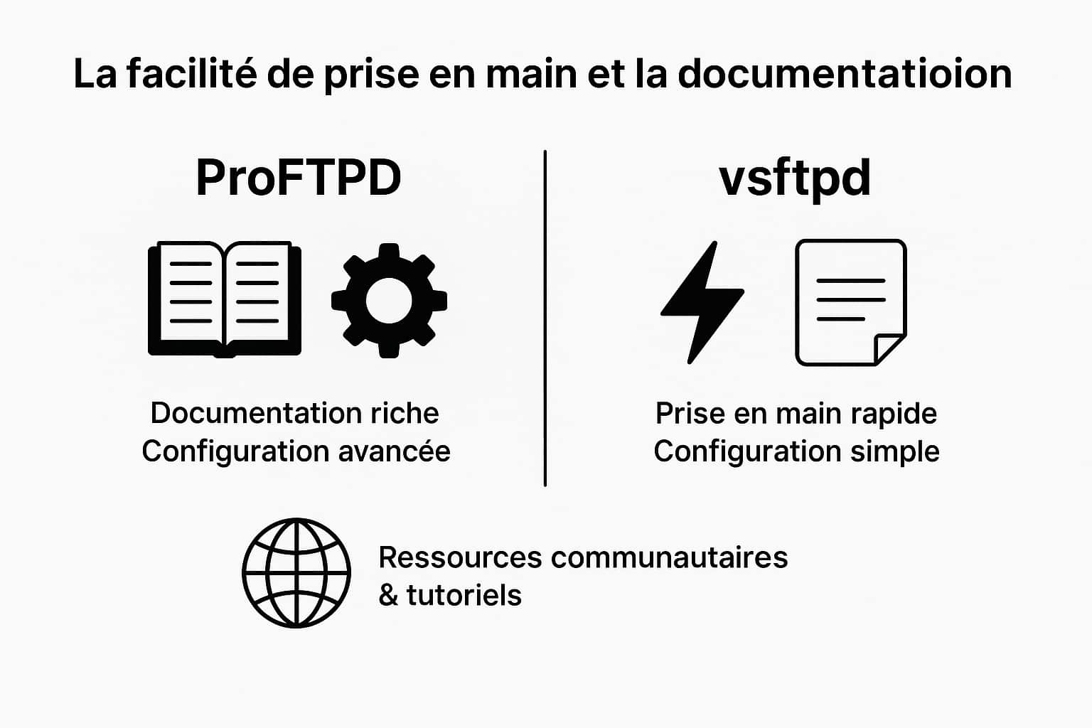 prise en  main proftpd et vsftpd documentation