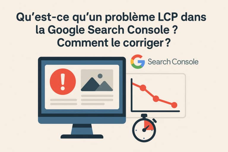 probleme lcp google search console