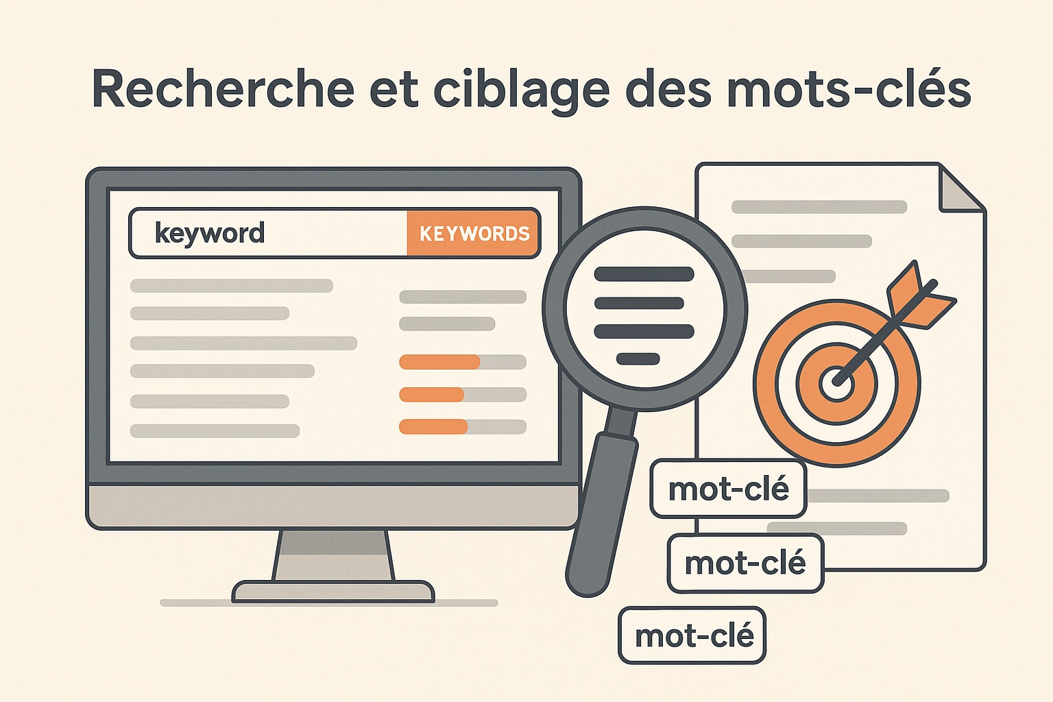 recherche et ciblage de mots clés