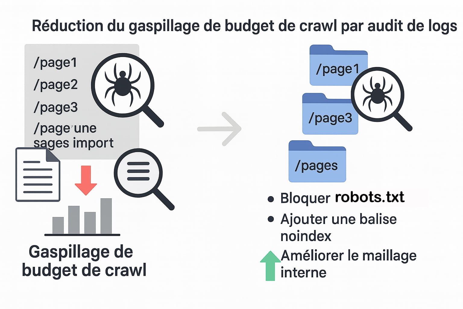 reduction gaspillage budget crawl