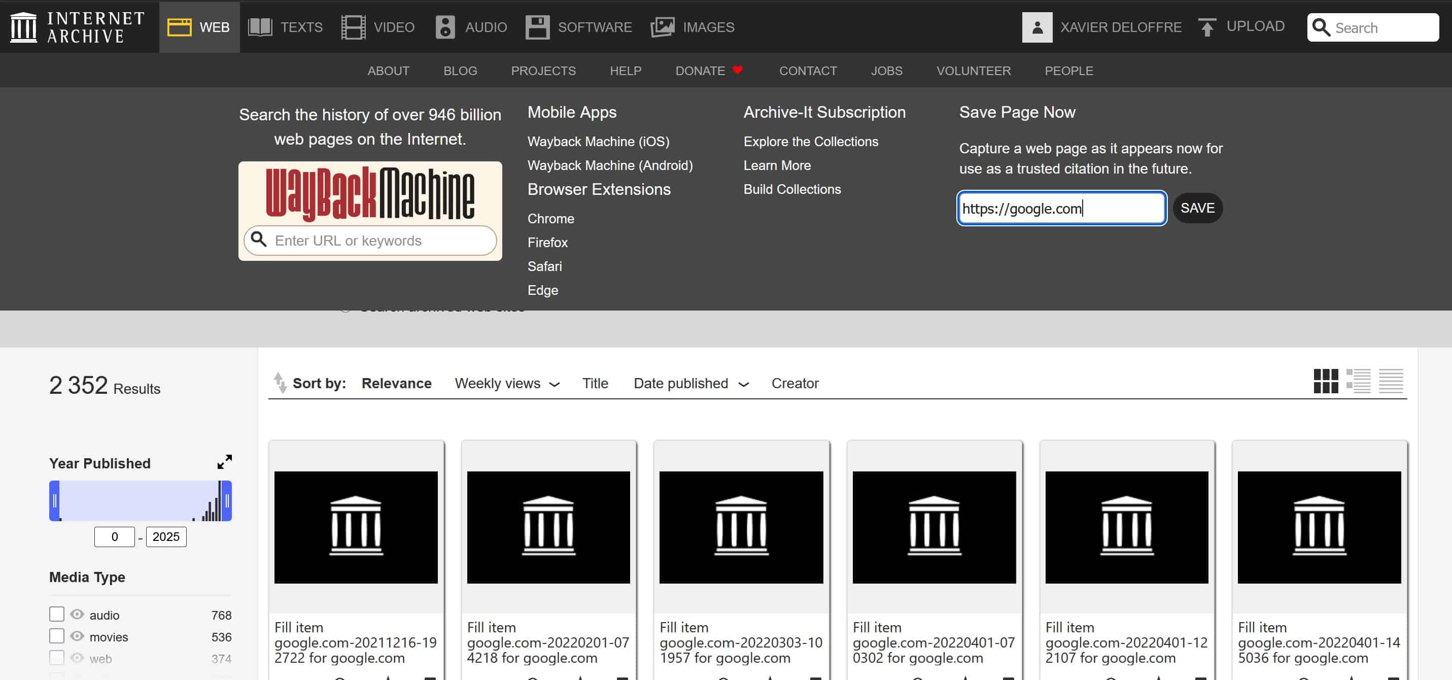 sauvegarder une page web