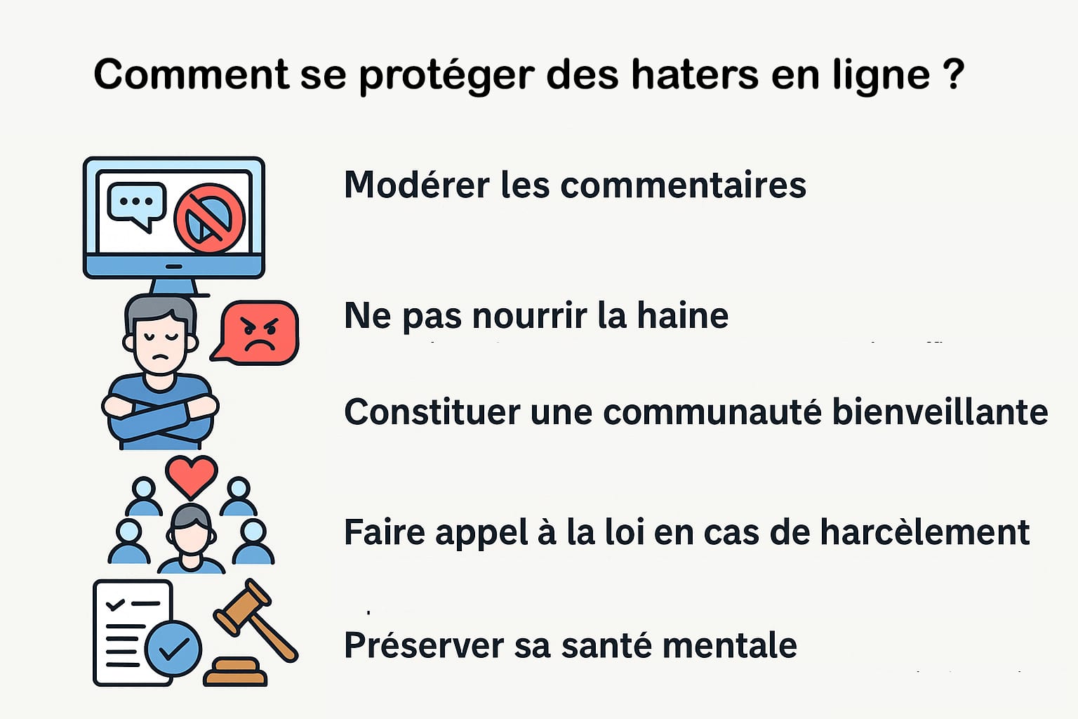 se proteger des haters en ligne