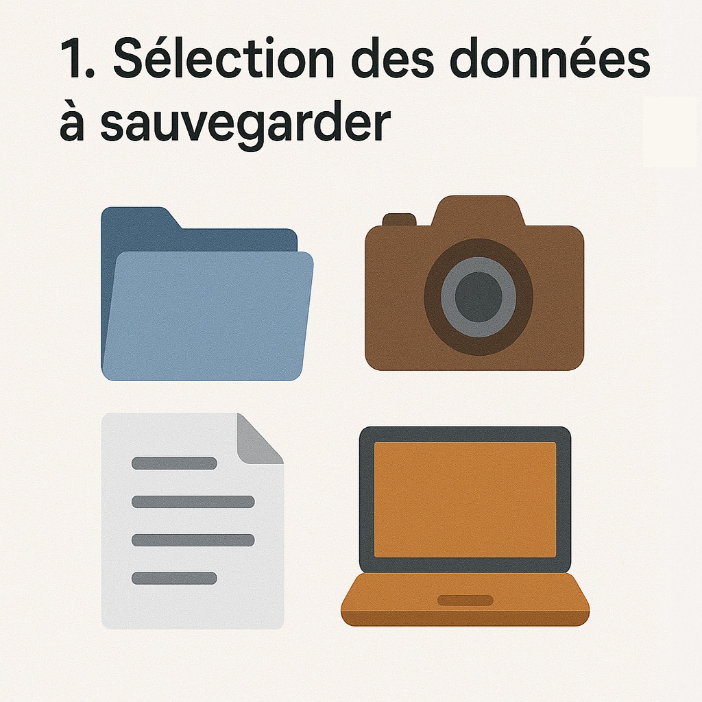 selection des donnees a sauvegarder