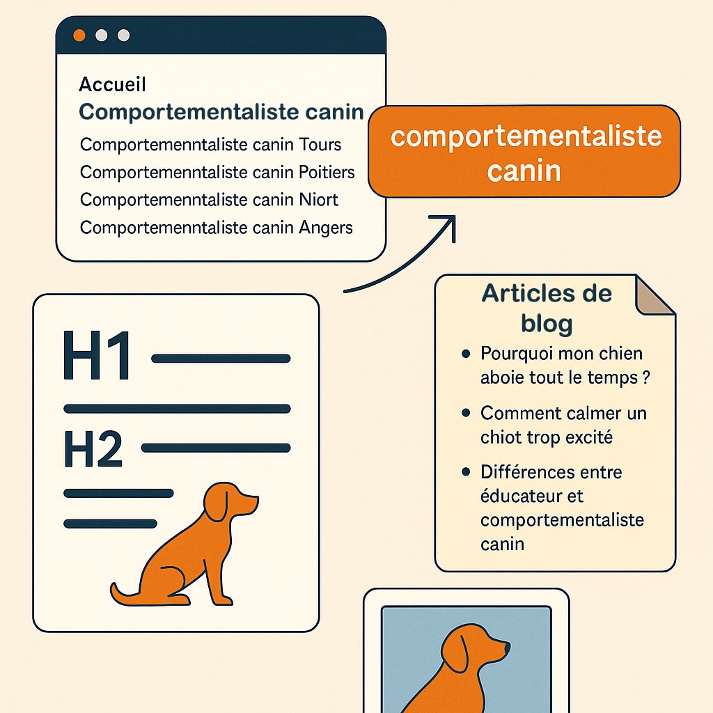 structuration site ceducateur comportementaliste canin