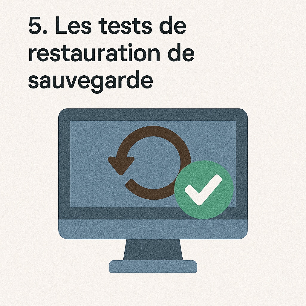 test de restauration de sauvegarde