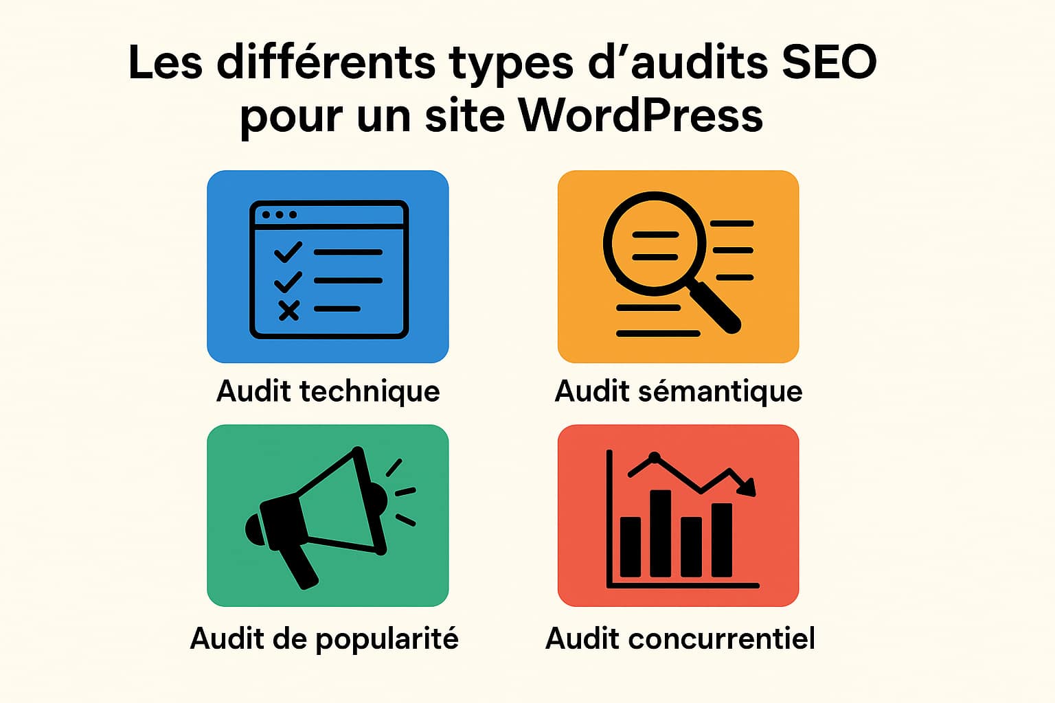 types d audits SEO WordPress