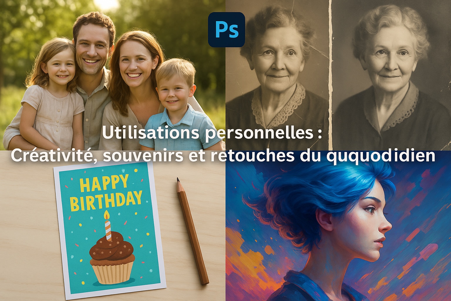 usages personnels de photoshop