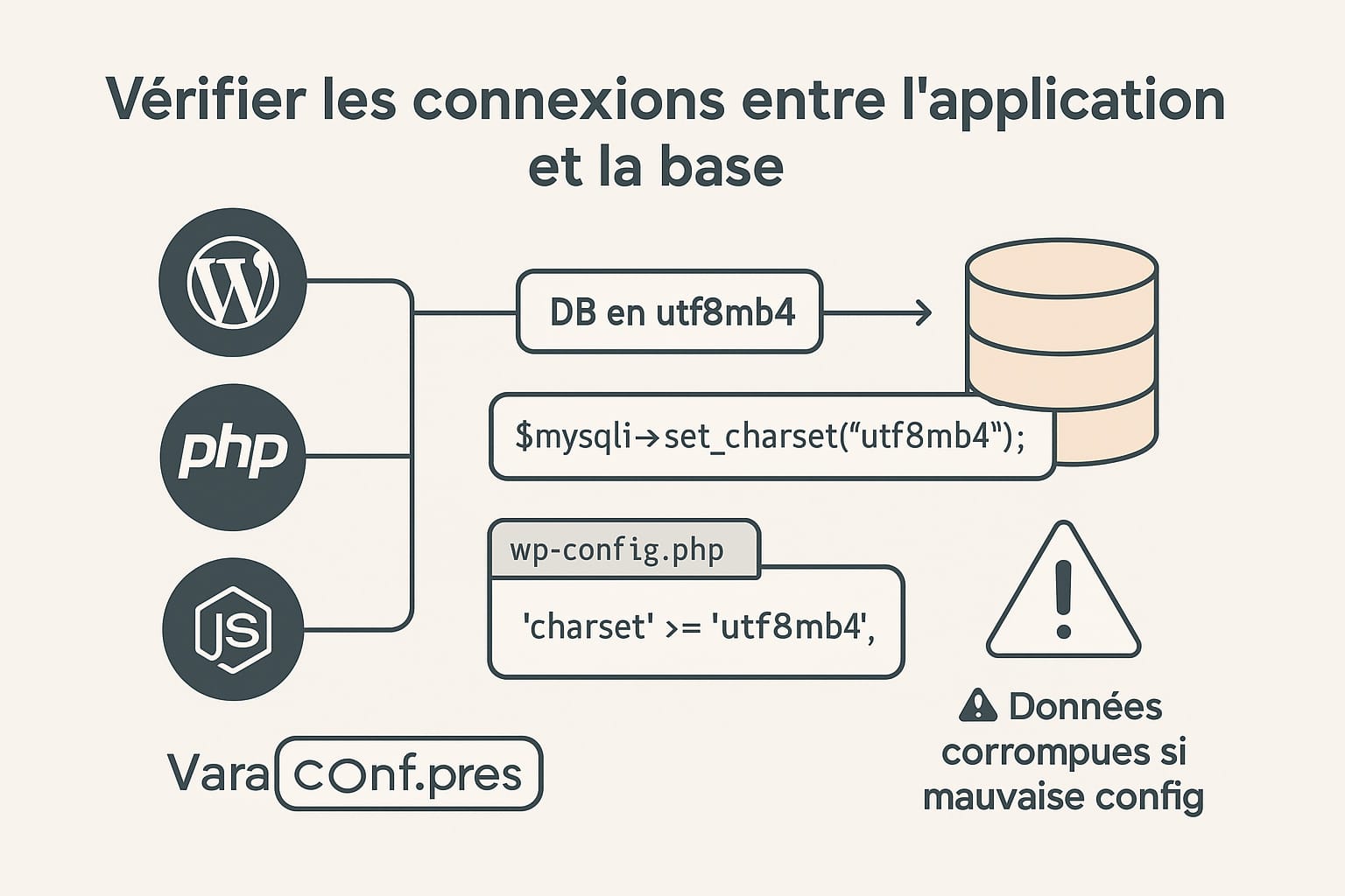 verifier connexions entre application et base de données