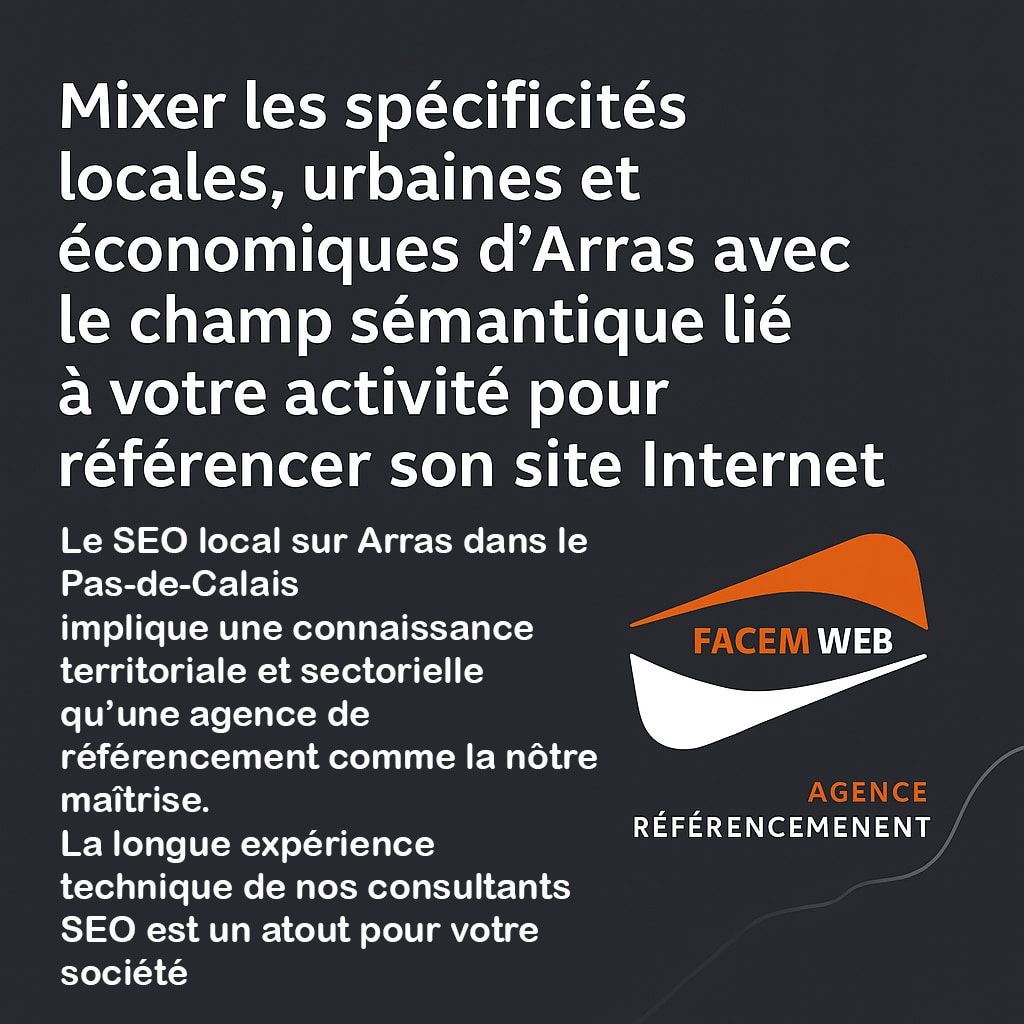 agence seo technique et semantique arras 62