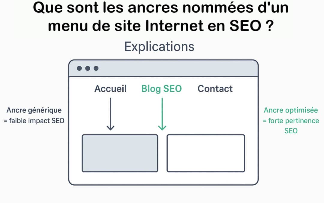 Que sont les ancres nommées d’un menu de site Internet en SEO ? Explications