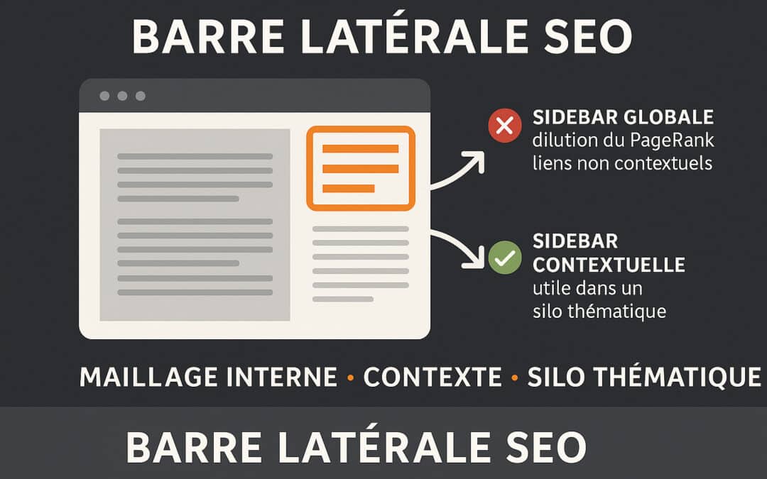 Quel impact SEO pour les liens de barre latérale (sidebar) ?