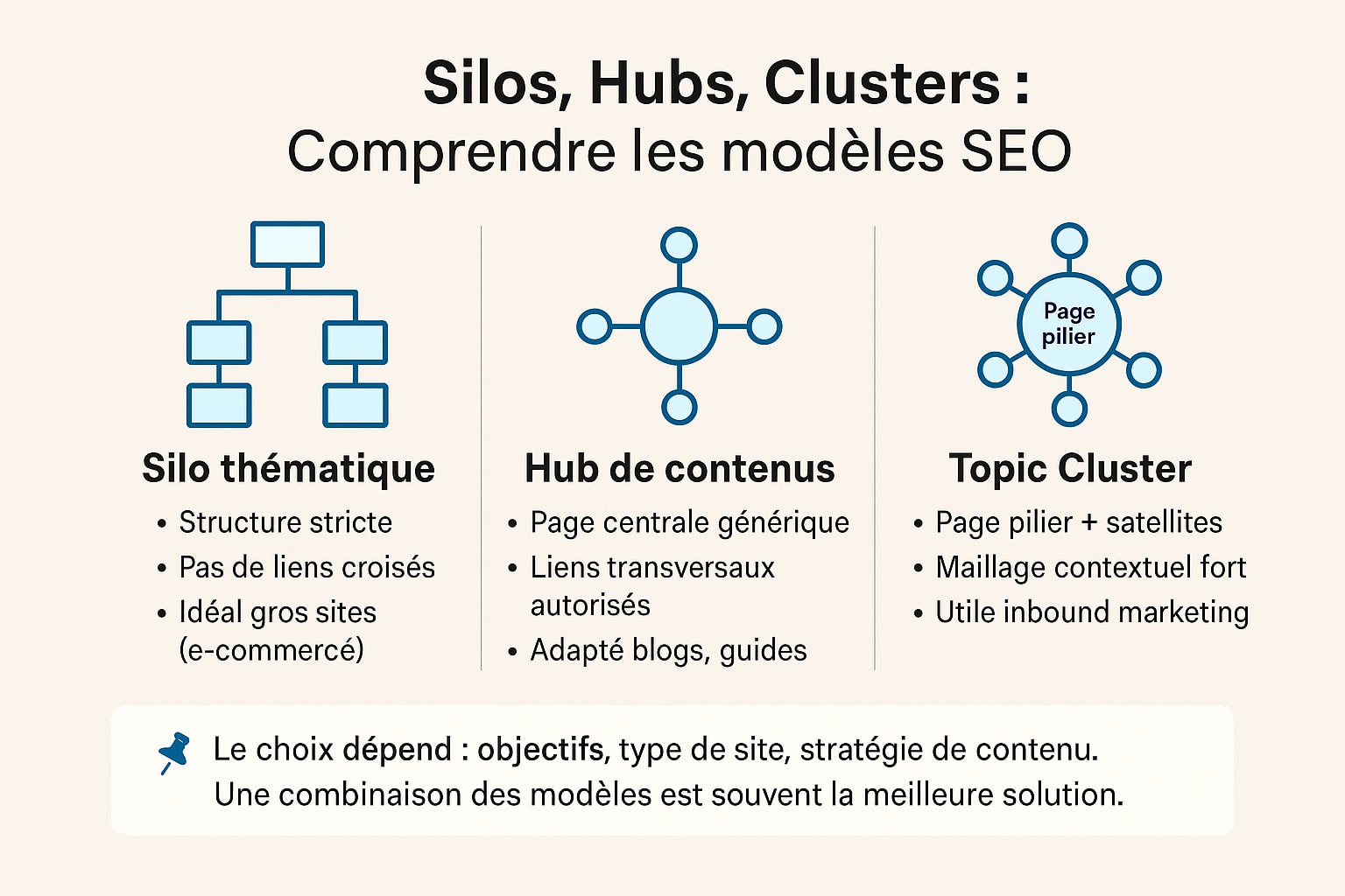 comprendre silos hubs et clusters