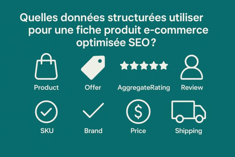 donnees structurees fiche produit ecommerce seo
