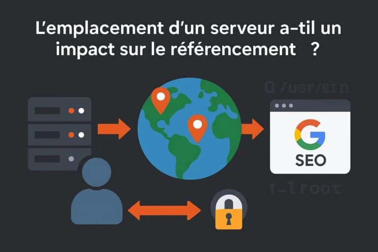 impact seo emplacement serveur