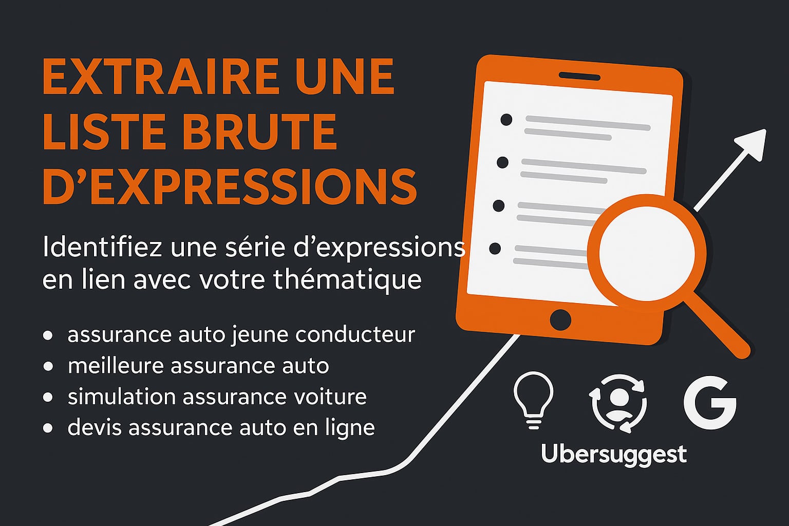 extraire une liste brute d'expressions seo
