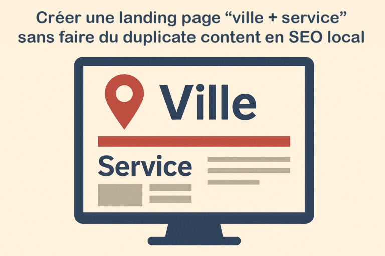 landing page ville seo local