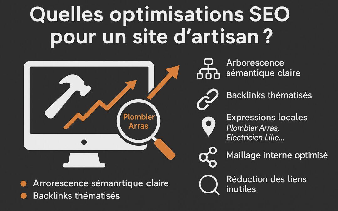 Quelles optimisations SEO envisager pour un site d&rsquo;artisan ?