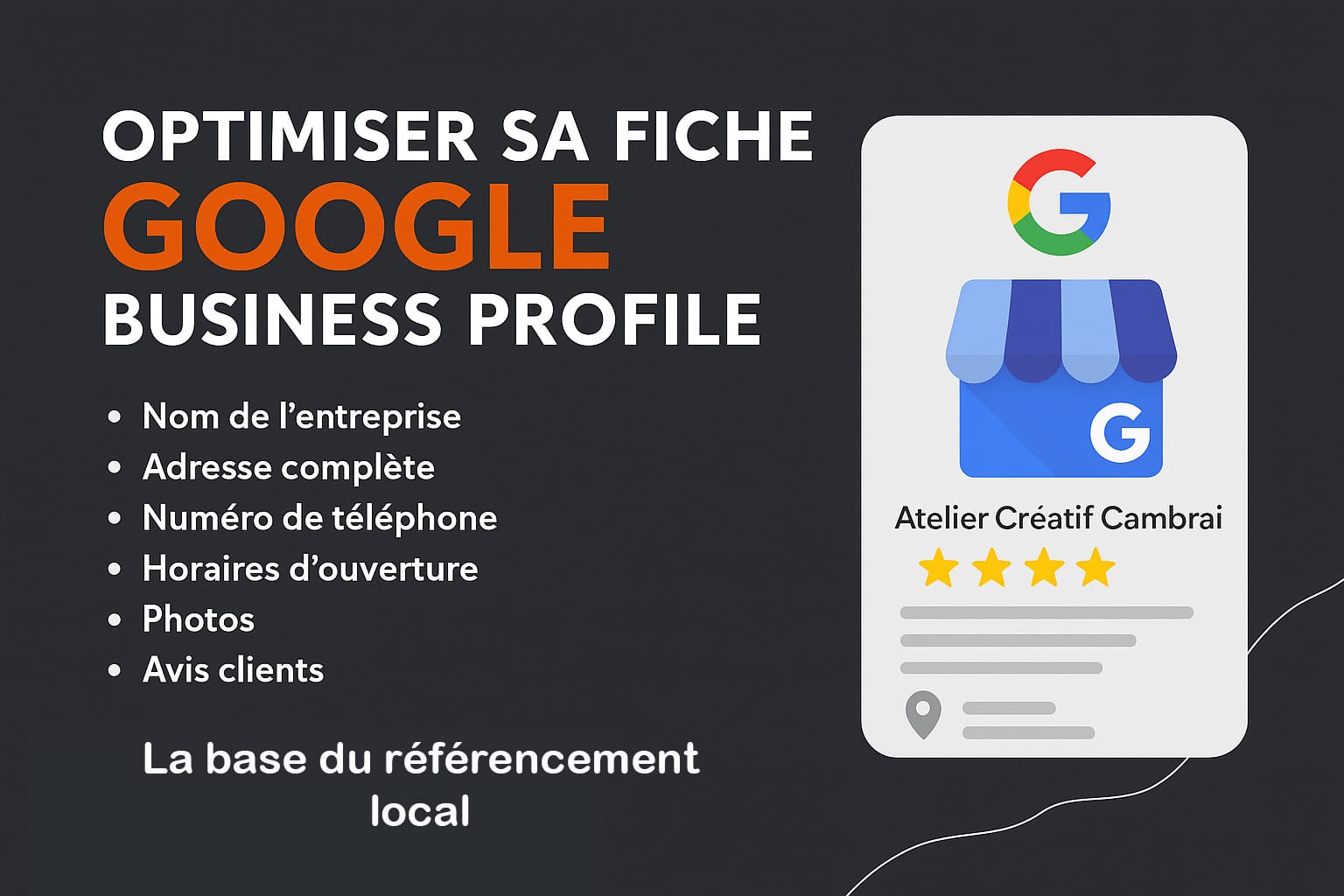 optimiser fiche google business profile cambrai