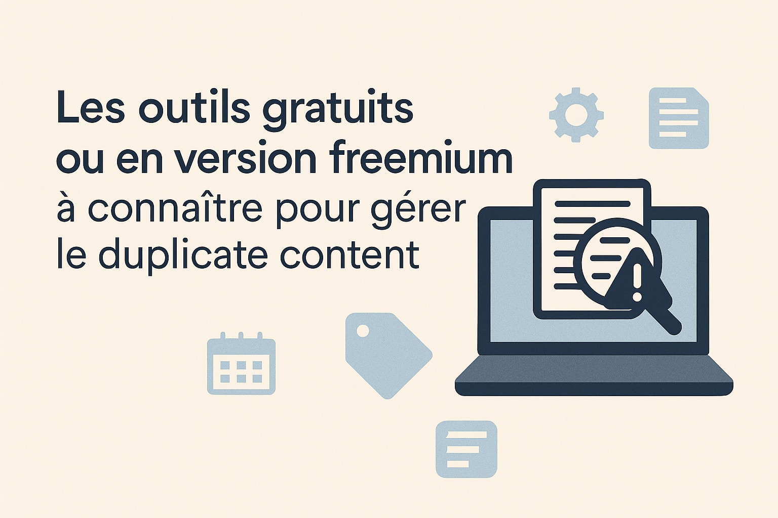 outils gratuits gestion duplicate content
