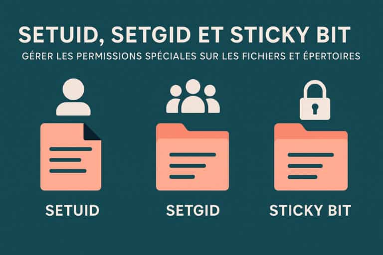 permissions speciales serveur setuid setgid sticky bit