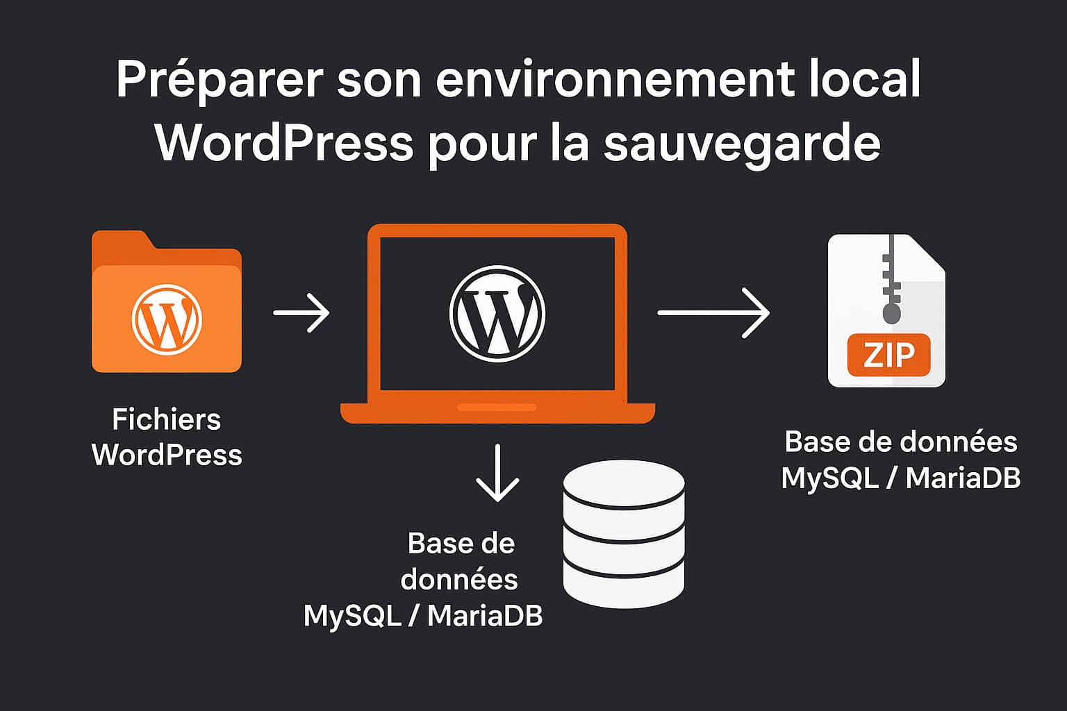 preparer environnement local pour sauvegarde