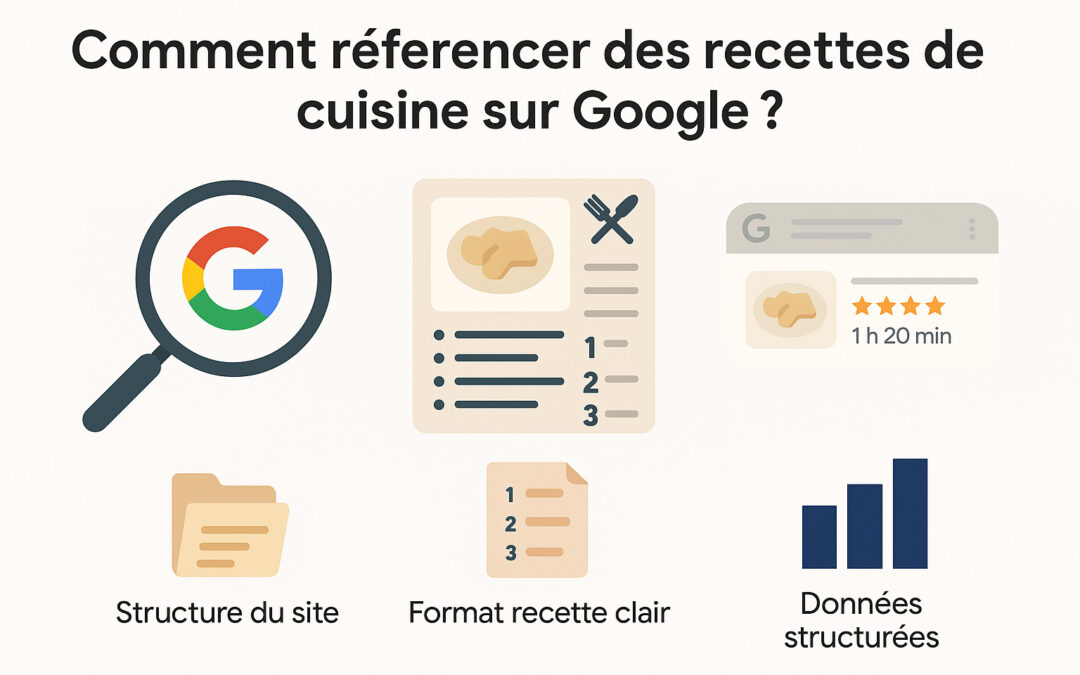 Comment référencer un blog de recettes de cuisine sur Google ? (SEO)