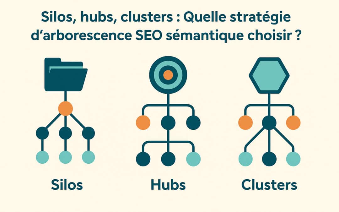 Silos, hubs, clusters : Quelle stratégie d’arborescence SEO sémantique choisir ?