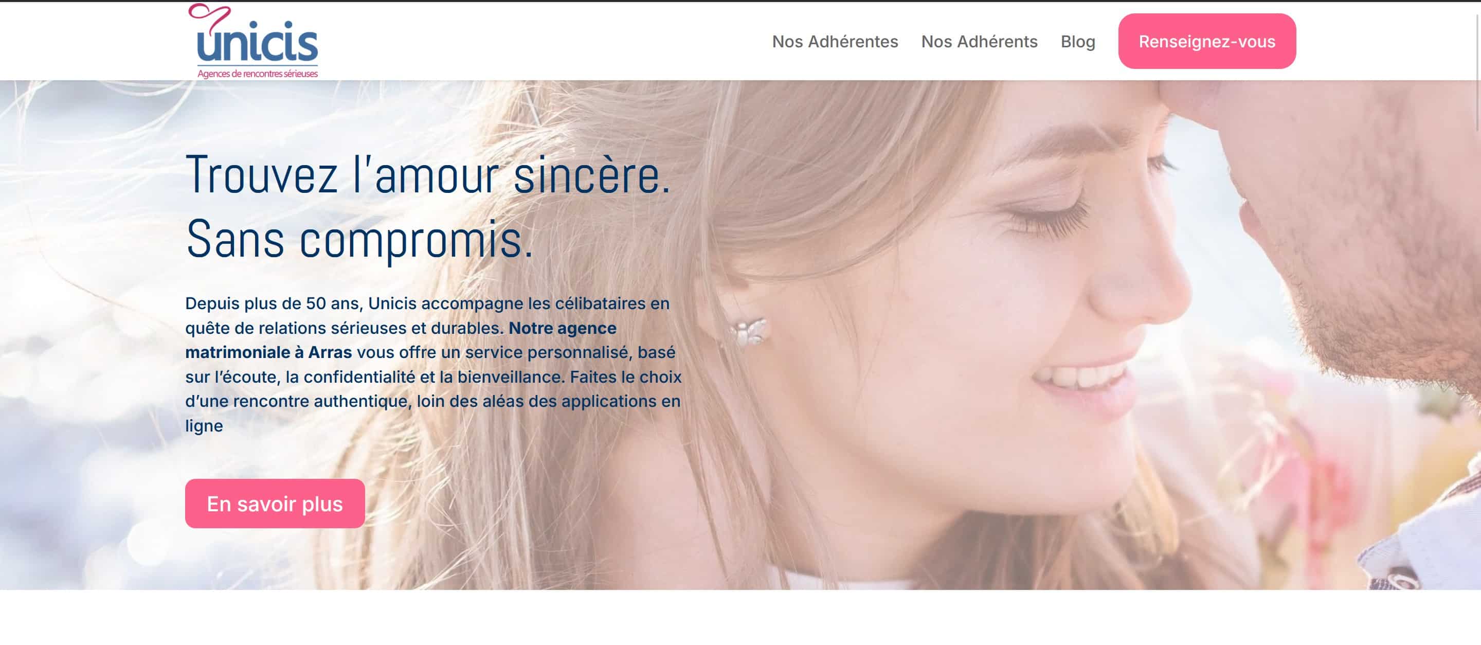 site agence matrimoniale arras unicis
