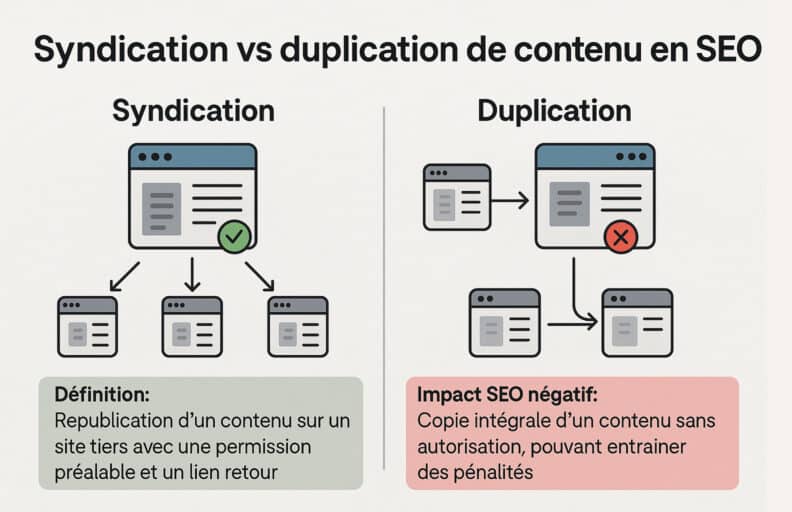 syndication et duplication de contenu seo