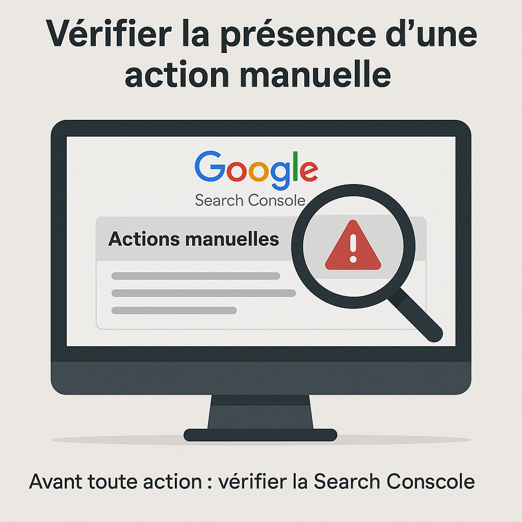 verifier action manuelle google search console