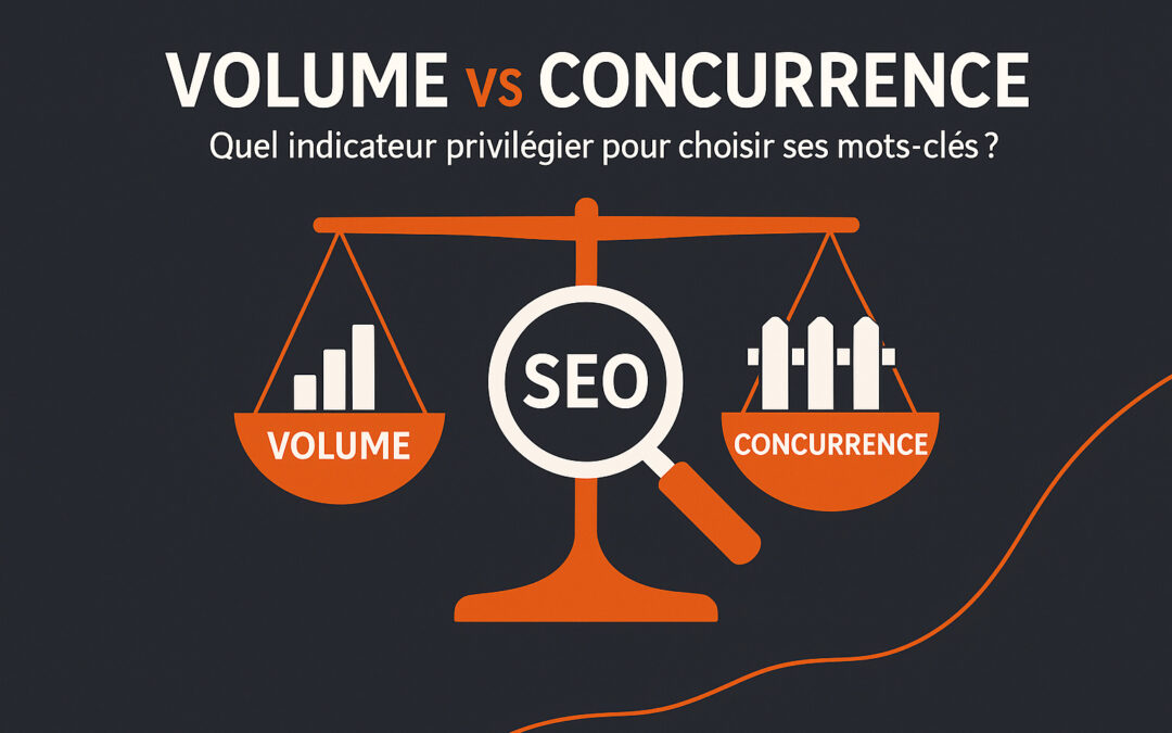 Volume vs concurrence : Quel indicateur privilégier pour choisir ses mots clés ?