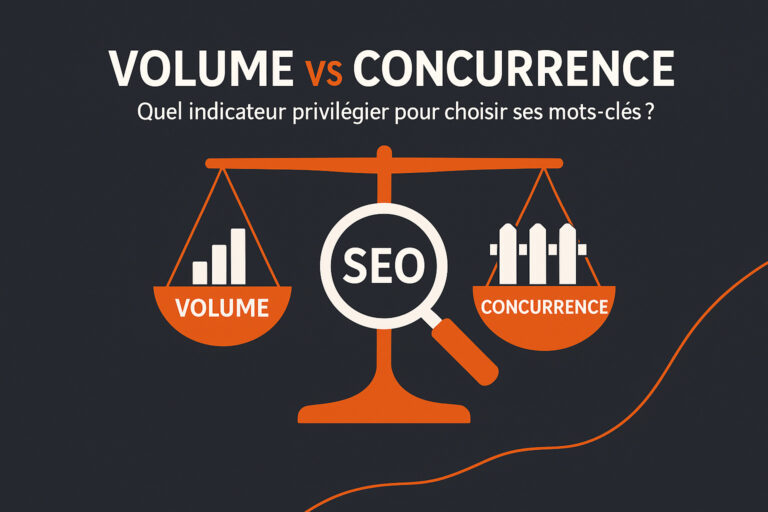 volume et concurrence mots clés SEO