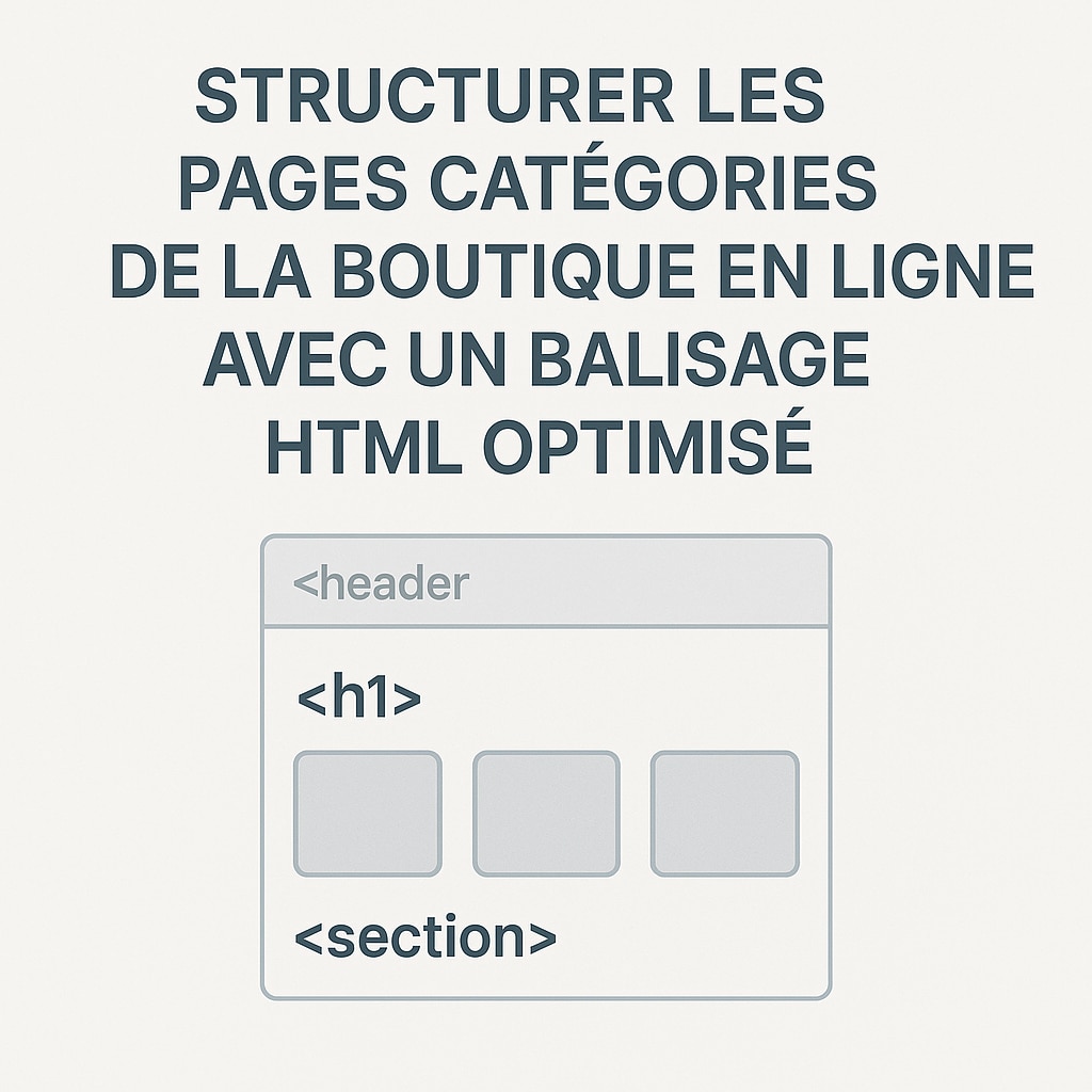 balisage optimisé html page categorielle site e commerce