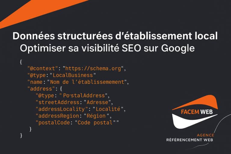 donnees structurees etablissement localbusiness