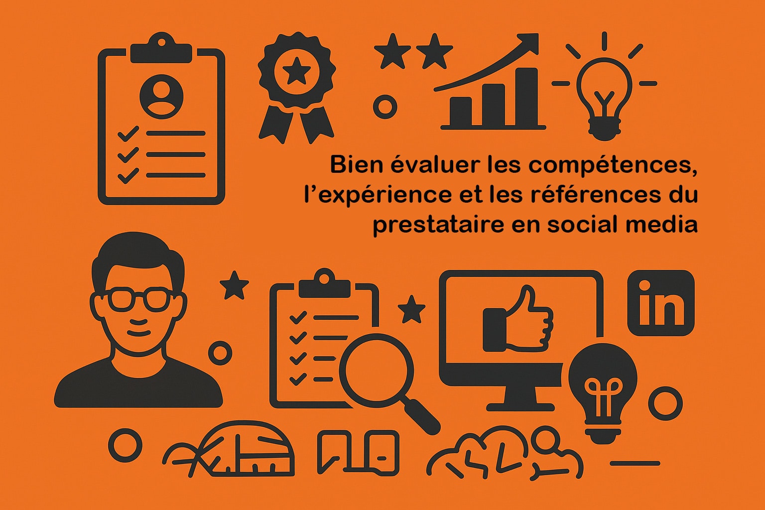 évaluer competences et experiences prestataire social media