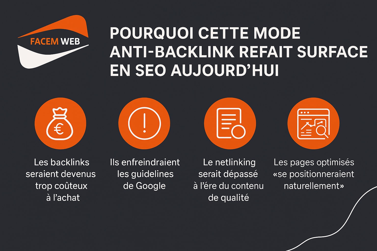 les arguents anti backlinks en SEO