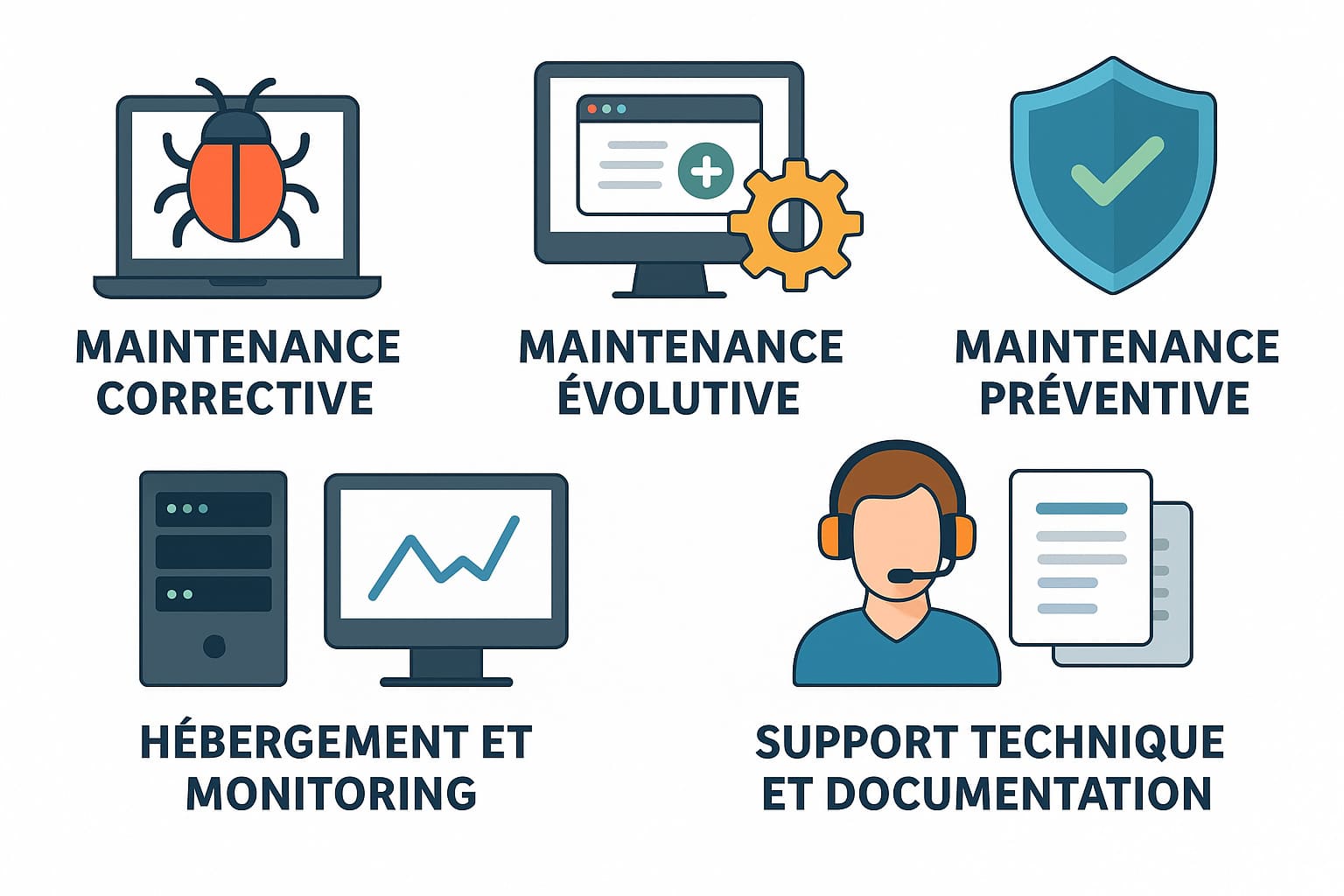 suivi et accompagnement creation application web